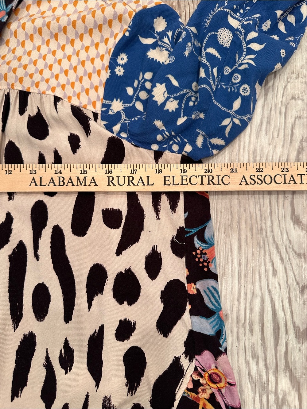 Maeve Alida Contrast Mixed-Print Button Down Shirt Colorful Sz L Petite - Picture 3 of 11